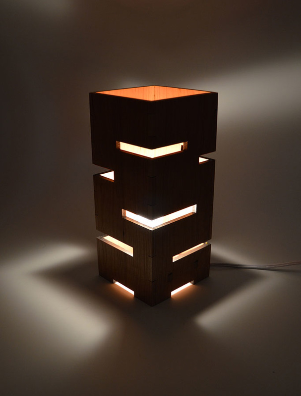Wood table light
